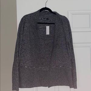 NWT Cardigan with zip off bottom size XL